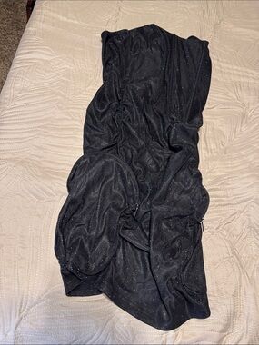 Kaylee Kollection Black Sparkle Mini Dress - Elegant Evening Wear Sz L NWTs